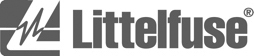 Littelfuse logo in grey on white background
