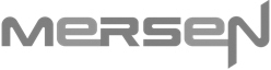 Mersen logo in grey on a white background