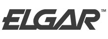 Elgar logo in grey on white background