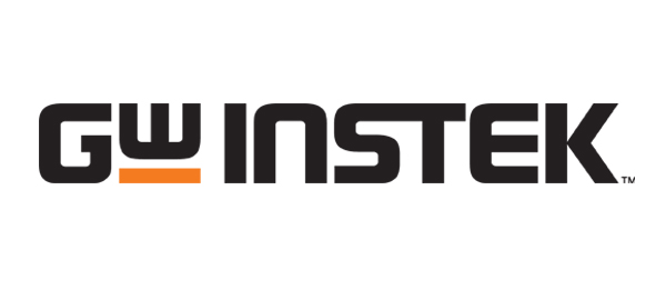 GWinstek Logo reads "GWinstek" in bold dark grey font with an orange stripe underneath the "w"